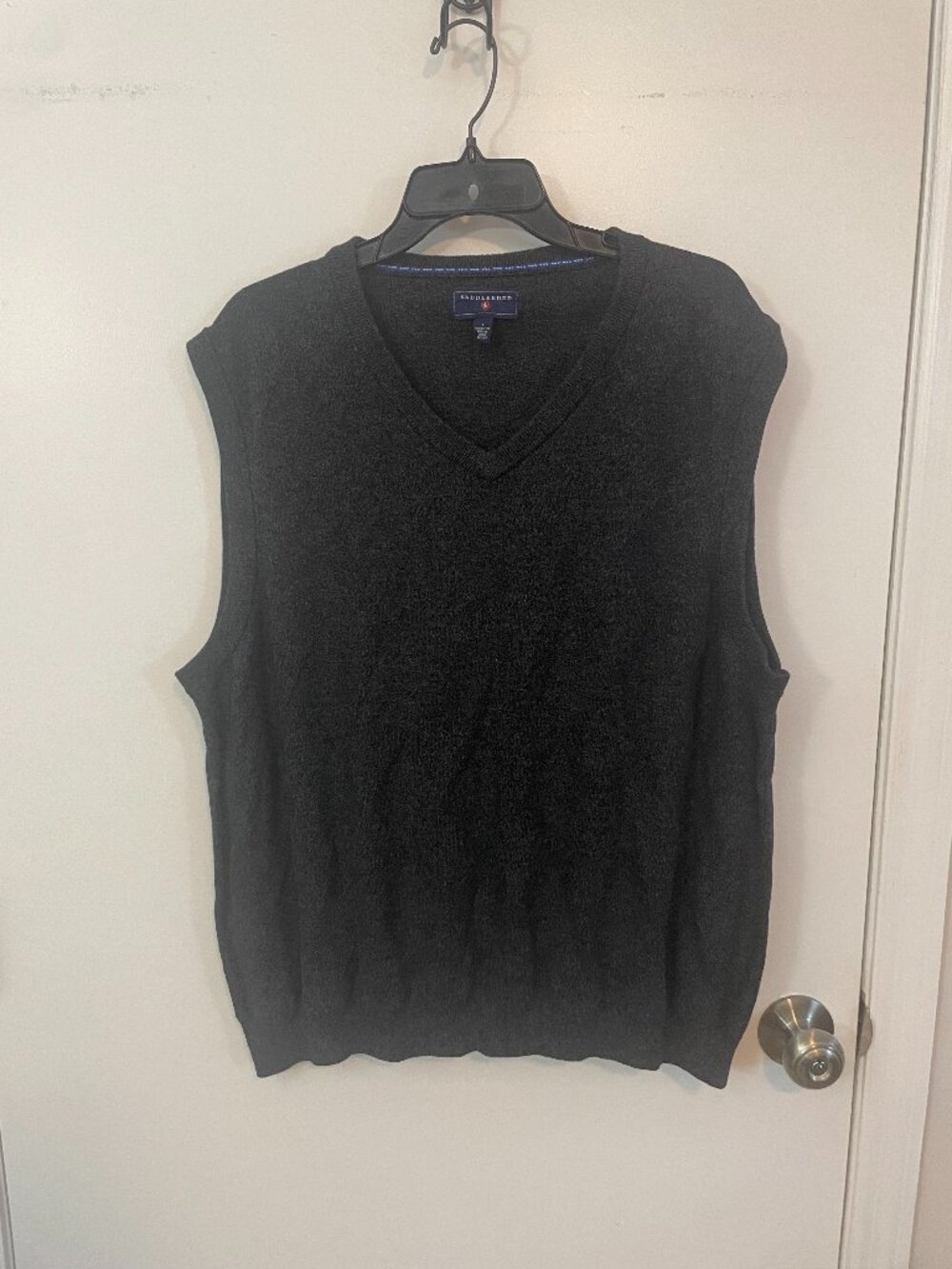 Dark grey or black Saddlebred vest Size L